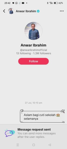 Image from: Tular Kanak-Kanak Minta Cuti Sekolah Selamanya, Jawapan PM Anwar Curi Perhatian