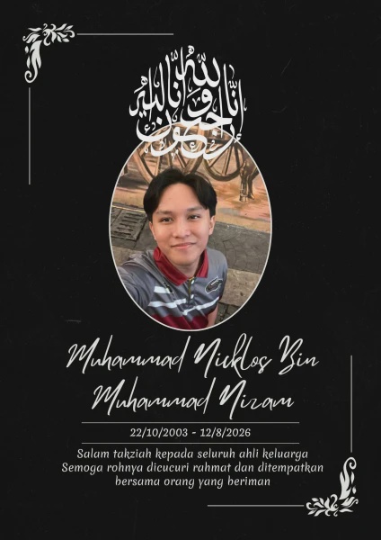 Image from: Bakti Terakhir Muhammad Nicklos, Tisu Didermakan Bantu Lapan Insan