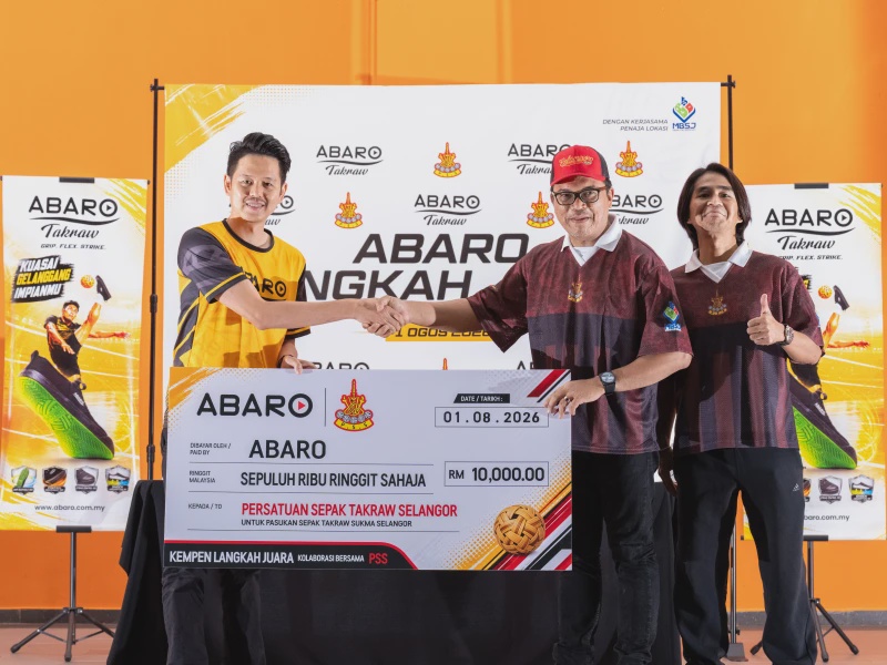 Image from: ABARO Takraw Diperkenal, ABARO Perkasa Persiapan Skuad Sepak Takraw Selangor Ke SUKMA 2026 Bersama PSS