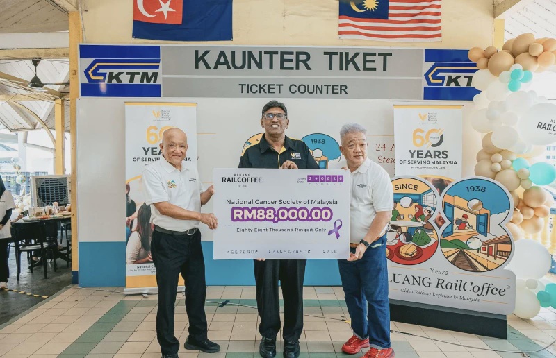 Image from: Kluang RailCoffee Sambut Ulang Tahun Ke-88 Dengan Sarapan Komuniti Dan Sumbangan RM88,000 Kepada Persatuan Kanser Kebangsaan Malaysia