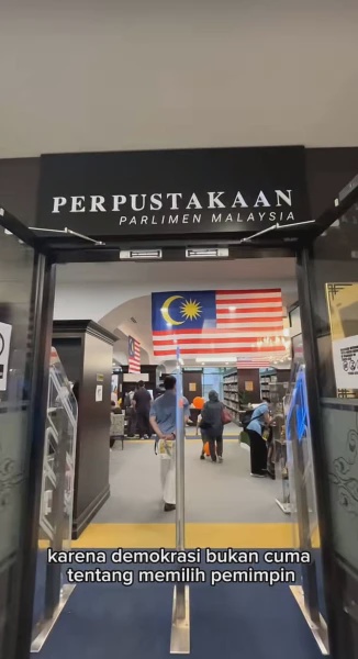 Image from: Lelaki Indonesia Teruja Pertama Kali Masuk Parlimen Malaysia, Puji Sifat Keterbukaan Negara