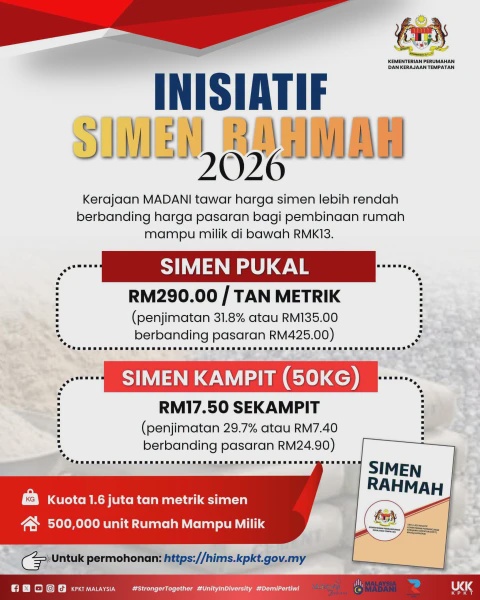 Image from: Skim Simen RAHMAH 2026: Harga Simen Murah, Rumah Lebih Berbaloi