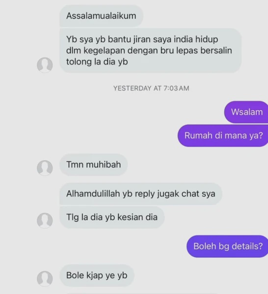Image from: Lima Tahun Tiada Air, Hampir Dua Minggu Bergelap: ADUN Merlimau ‘Terkejut’ Temui Keluarga Hidup Serba Kekurangan