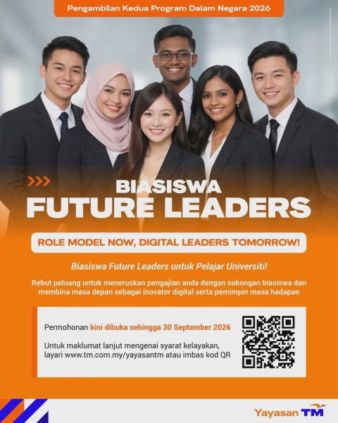 Image from: Biasiswa Future Leaders Yayasan TM 2026, Ini Syarat Permohonan