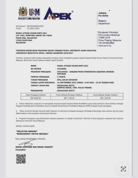 Image from: MARA Tampil Bantu Anak Yatim Piatu PNGK 4.0 Dapatkan Tajaan Penuh Ke USM