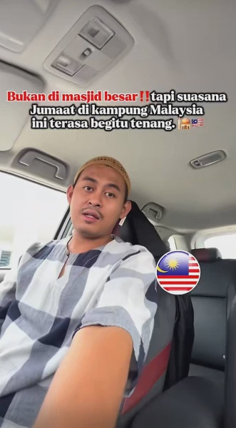 Image from: “Rasa Begitu Tenang” Lelaki Indonesia Kongsi Pengalaman Solat Jumaat Di Masjid Kampung Malaysia