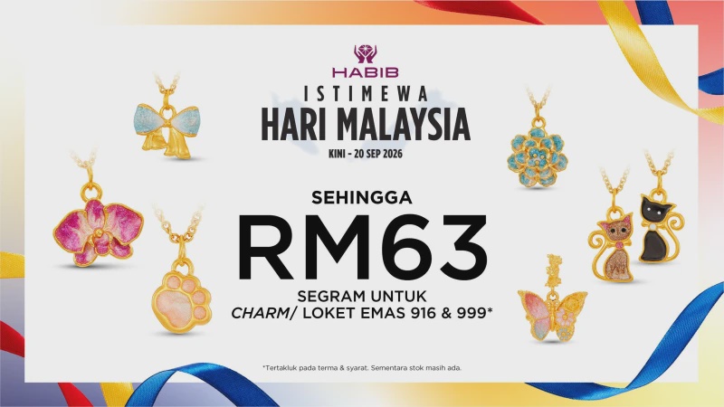 Image from: Sempena Hari Malaysia, HABIB Tawar Diskaun RM63 Setiap Gram Untuk Emas Terpilih