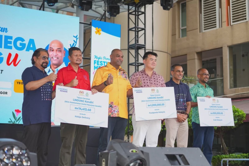 Image from: Festival Mega iLINDUNGu Tawar 2,000 Peluang Pekerjaan, RM1.5 Juta Sumbangan Lindungi 500 Pekerja Gig