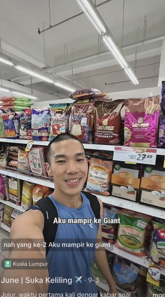 Image from: "Malaysia Krisis Beras?" - Warga Seberang Turun Padang ‘Check’ Beberapa Pasar Raya