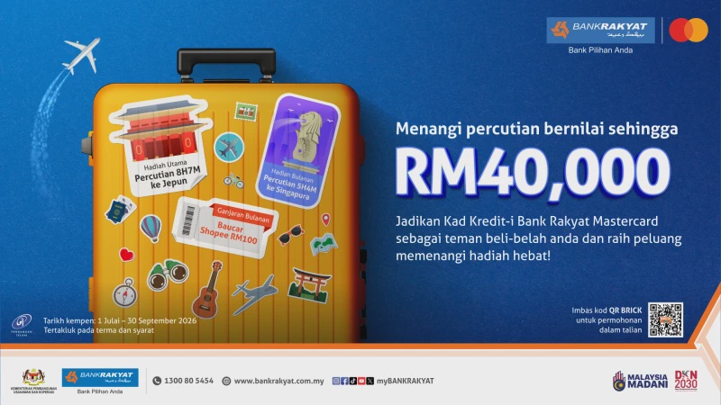 Menangi Percutian Bernilai RM40k Menerusi Kempen 'Mastercard Credit Card Spend Bonanza' Bank Rakyat