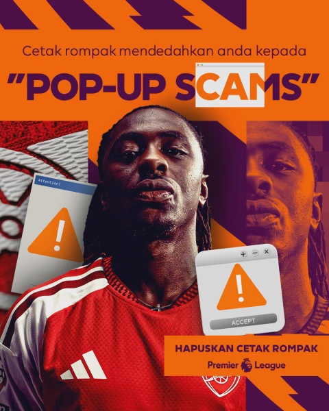 Image from: Liga Perdana Inggeris Seru Peminat Waspada Terhadap Risiko Penstriman Haram Menerusi Kempen “Boot Out Piracy”