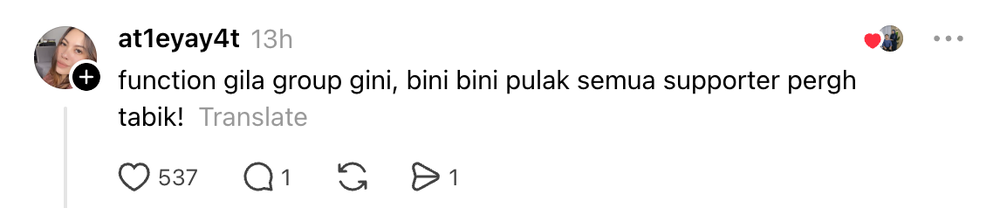 Image from: “Function Gila Group” Suami Tertidur Dalam Lori, Isteri Minta Bantuan Dalam Group Isteri Pemandu Lori