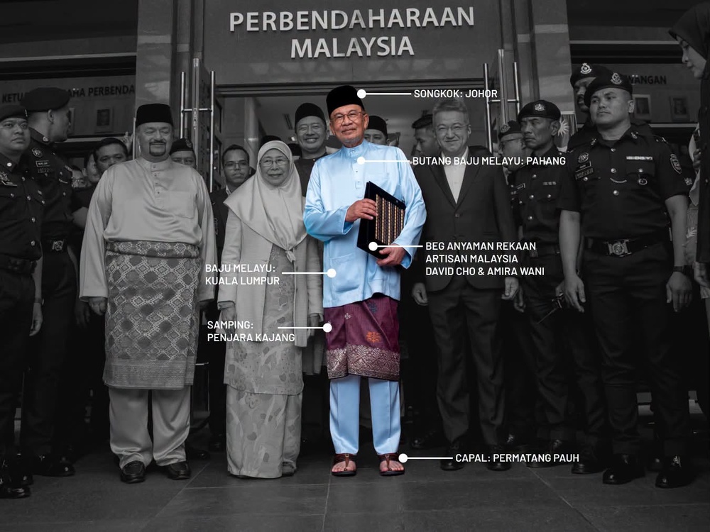 Image from: “Fit Check” Dari Beg Hingga Samping, Ini Keunikan Busana Anwar Sempena Belanjawan 2027