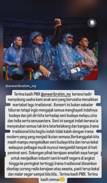 Image from: Siti Nurhaliza Hargai Sokongan PM Anwar, Mahu Irama Tradisional Terus Dipelihara