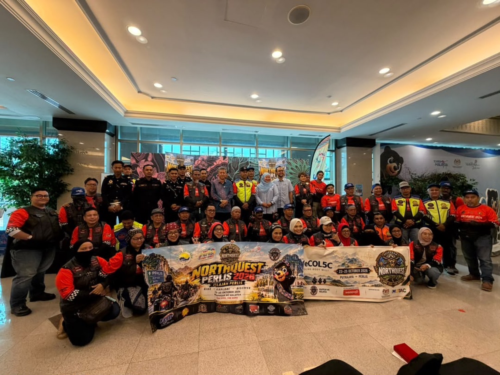 Image from: 38 Motosikal Harley-Davidson Sertai Konvoi RMC NorthQuest Perlis 2026, Promosi Pelancongan Domestik