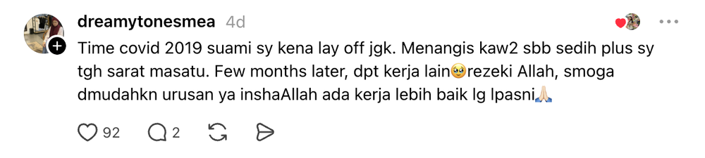 Image from: “Kita Akan Baik-Baik Saja Ayah” Diberhentikan Kerja, Nota Kecil Anak Buat Bapa Menangis