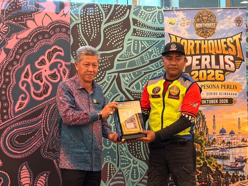 Image from: 38 Motosikal Harley-Davidson Sertai Konvoi RMC NorthQuest Perlis 2026, Promosi Pelancongan Domestik