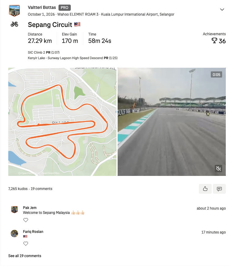 Image from: “Malaysia To Singapore Day 1”, Pemandu F1 Kongsi Berbasikal Malam-malam, Redah Kebun Sawit