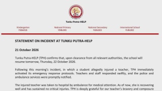 Image from: Suspek Masih Dirawat, 24 Individu Dirakam Percakapan Berhubung Insiden Serangan Di Sekolah Antarabangsa - Pemangku Pesuruhjaya Polis Sarawak