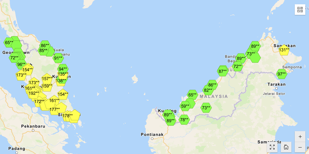 Image from: IPU Tidak Sihat Libatkan 33 Kawasan Petang Ini, Klang Catat Bacaan Tertinggi