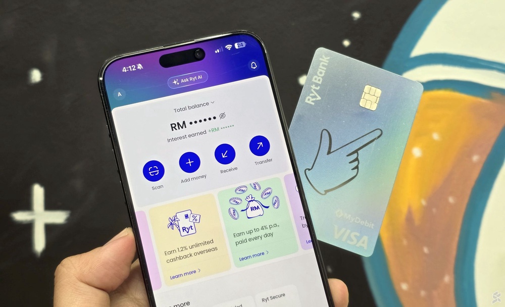 Image from: Ryt Bank成为大马首家允许新客户通过ATM激活户头的数码银行