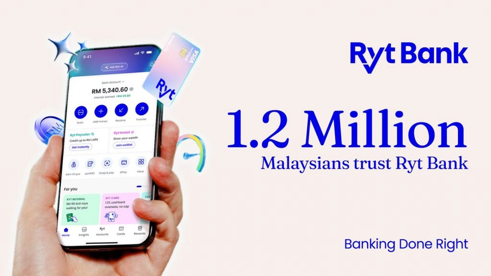 Image from: Ryt Bank hits 1.2 million users, PayLater on Card and in-app investing are coming soon