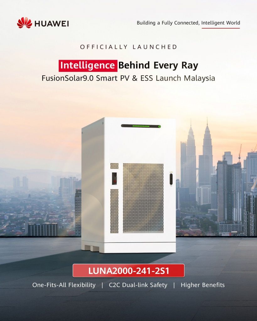Image from: Huawei FusionSolar9.0 launches in Malaysia with AI-driven, grid-stabilising solar and energy storage solution
