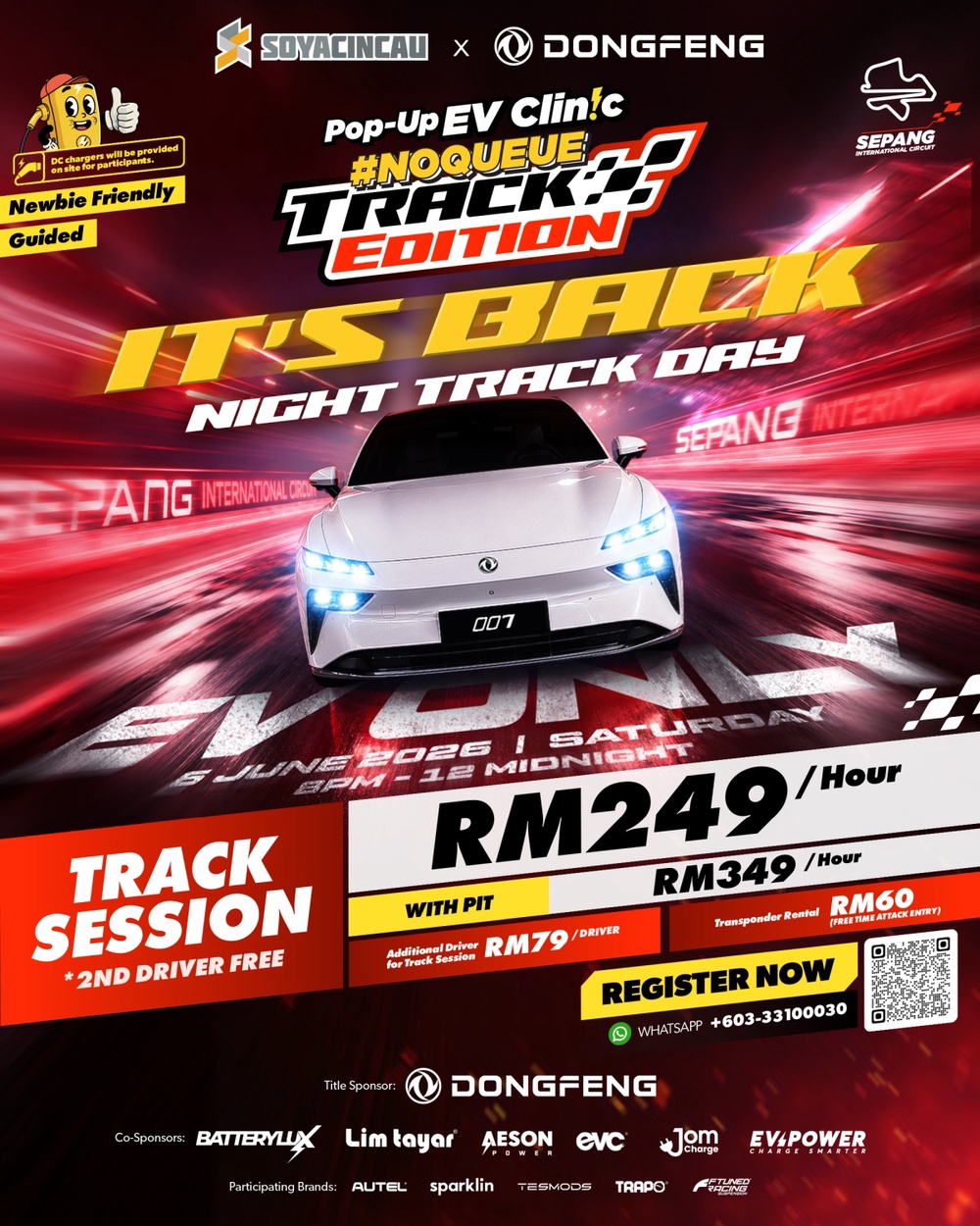 Image from: SoyaCincau x Dongfeng: We’re taking over Sepang for Malaysia’s biggest EV Track Day for 2026