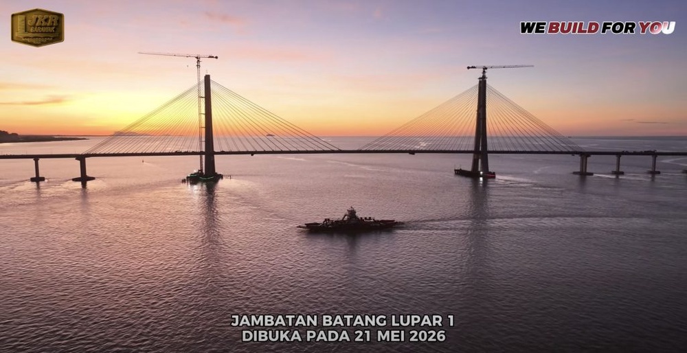 Image from: Sarawak’s Batang Lupar 1 Bridge: Malaysia’s longest river-crossing bridge opens today