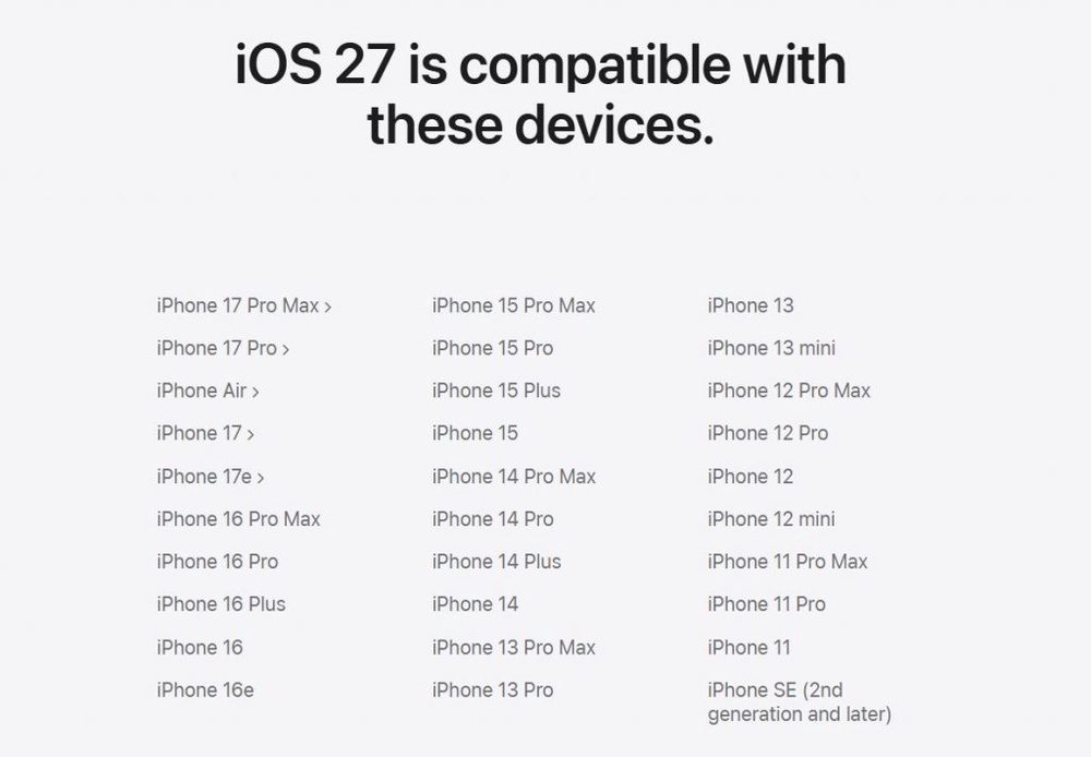 Image from: What’s new in iOS 27? Siri gets a major AI upgrade, AirPods Custom EQ and faster performance