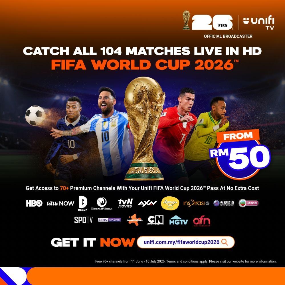Image from: Countdown to Kickoff: Unifi TV Brings All 104 FIFA World Cup 2026 Matches Live in HD