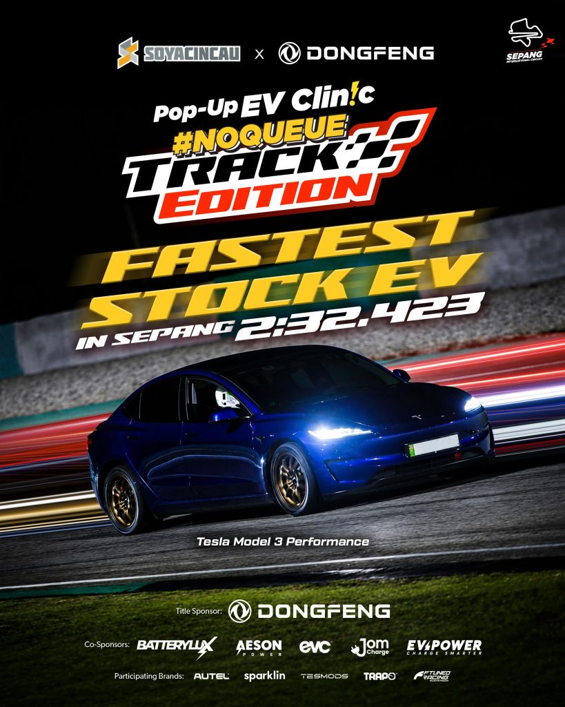 Image from: Fastest EV at Malaysia’s biggest EV Track Day: Exotic Mods Tesla Model 3 Performance – 2:27.790