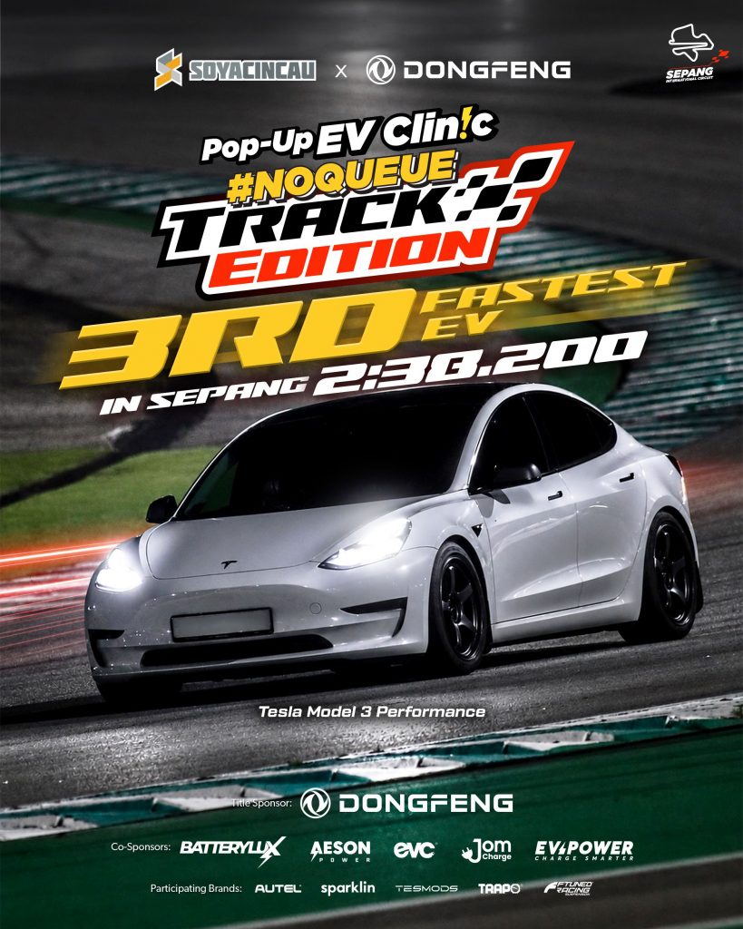 Image from: Fastest EV at Malaysia’s biggest EV Track Day: Exotic Mods Tesla Model 3 Performance – 2:27.790