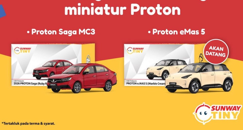 Image from: Sunway Tiny Toys to launch Proton Saga MC3 and e.MAS 5 die-cast models