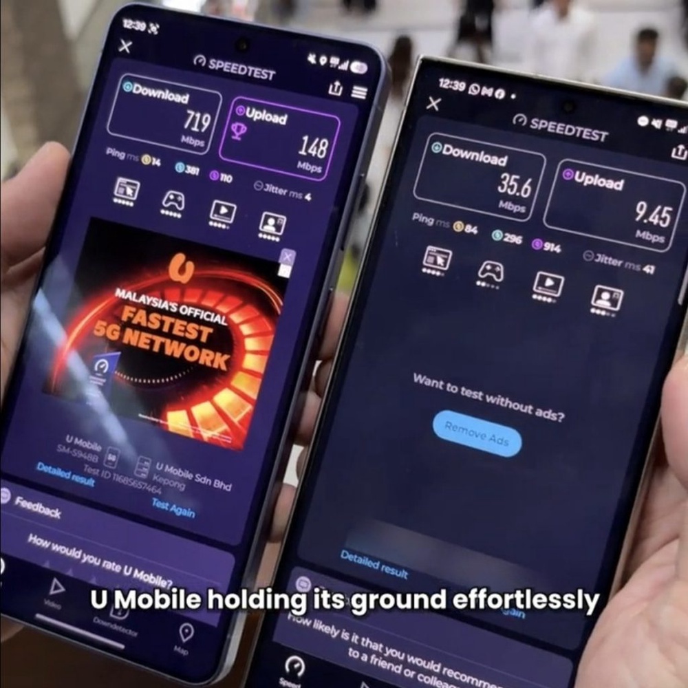 Image from: How fast is ULTRA5G inside KL Malls? Here’s What Dedicated Indoor ULTRA5G Infrastructure Can Actually Do