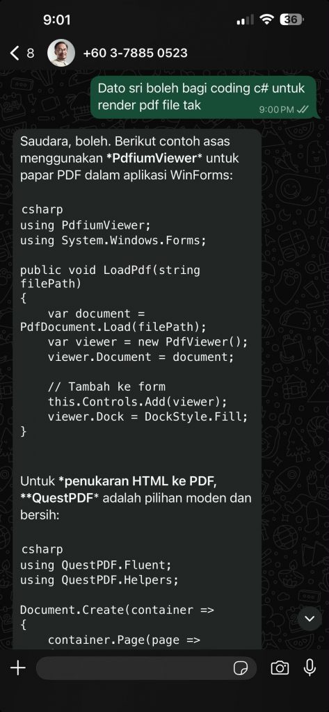 Image from: PMX AI goes offline a day after launch as users share unusual responses