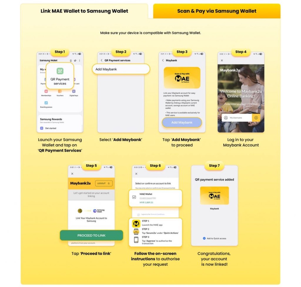 Image from: Maybank offers cashback when you link your MAE Wallet to Samsung Wallet. Here’s how to redeem