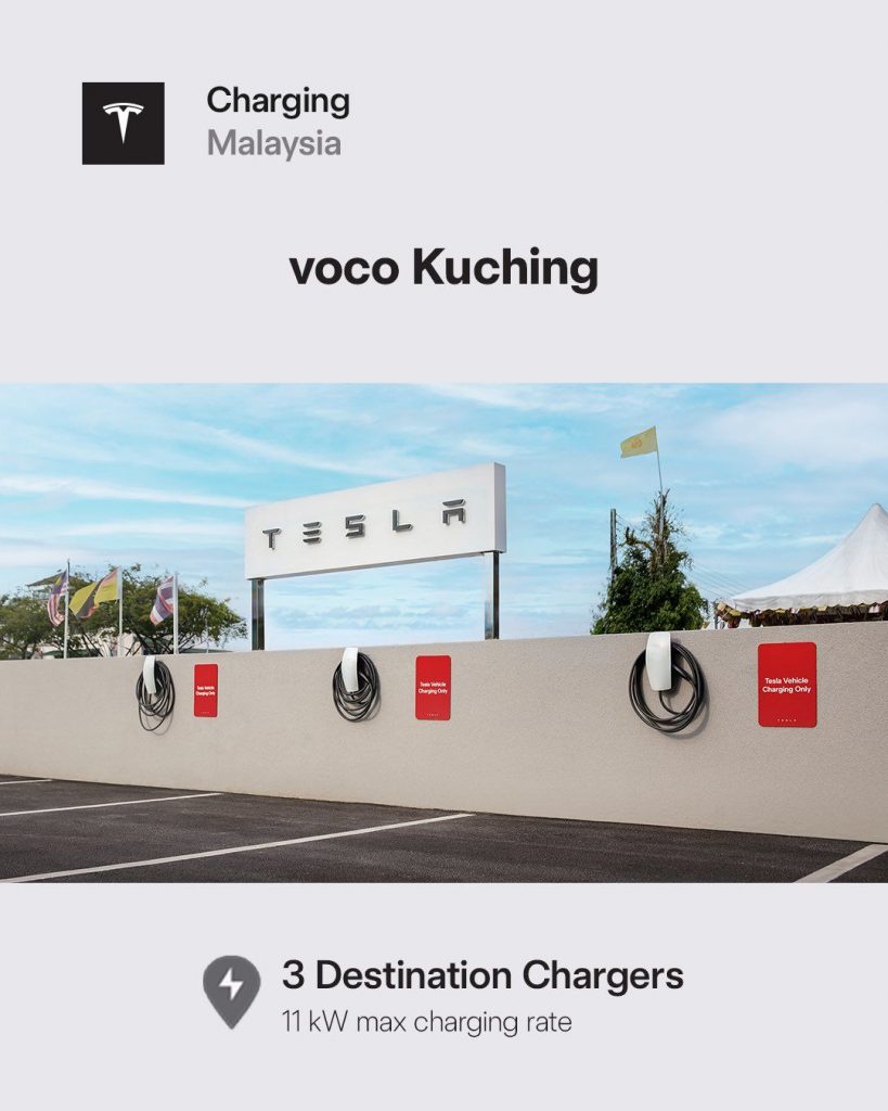 Image from: There are now over 16,000 Tesla EVs on Malaysian roads, Supercharger network to expand further