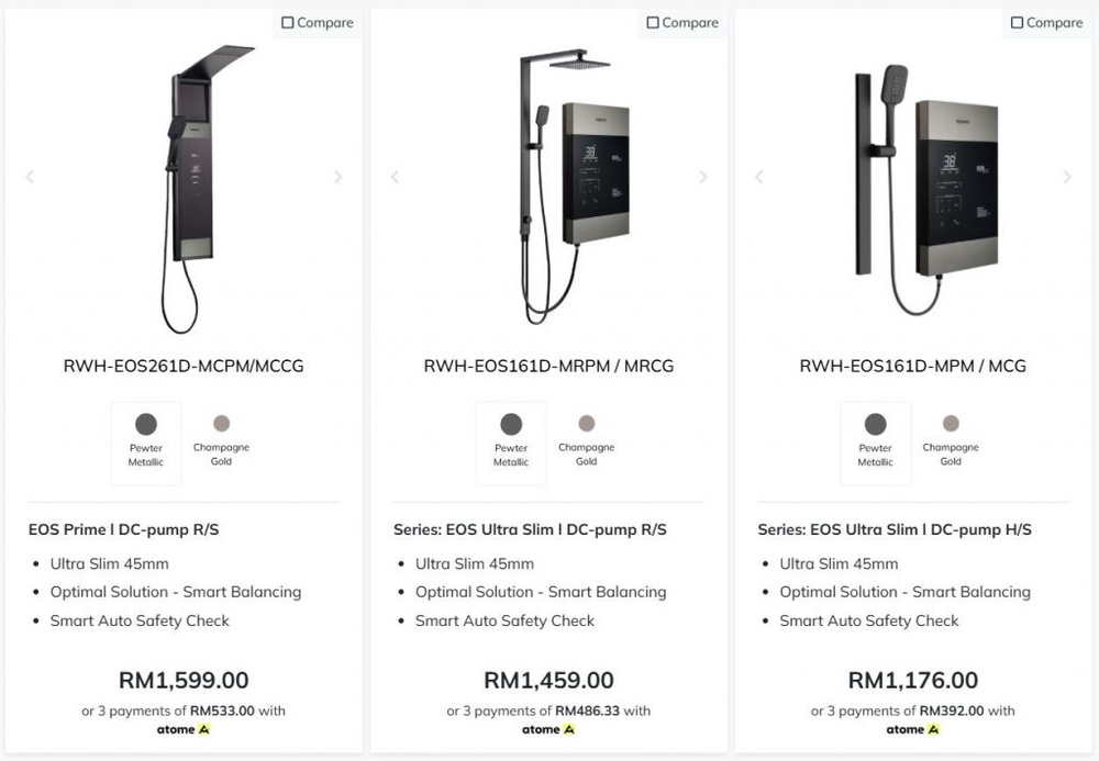 Image from: This is Malaysia’s thinnest instant shower heater at just 45mm thick