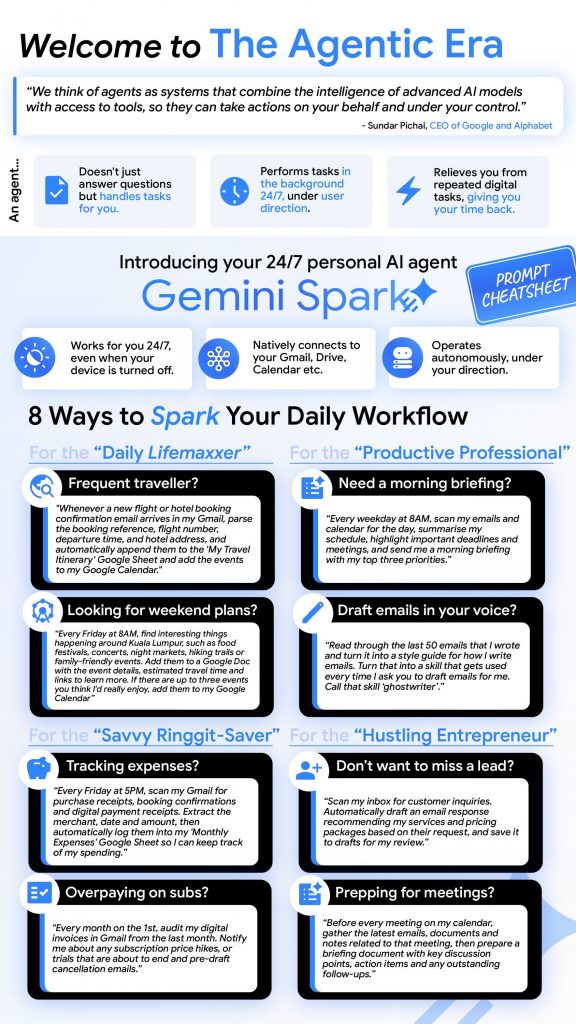 Image from: Google Gemini Spark arrives in Malaysia: How agentic AI will handle your daily digital chores