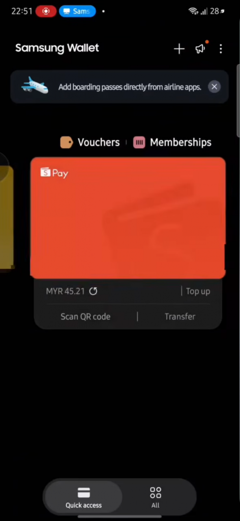 Image from: Samsung Wallet now supports MAE QR Payment, RM500,000 rewards are up for grabs