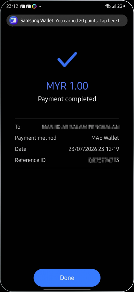 Image from: Samsung Wallet now supports MAE QR Payment, RM500,000 rewards are up for grabs