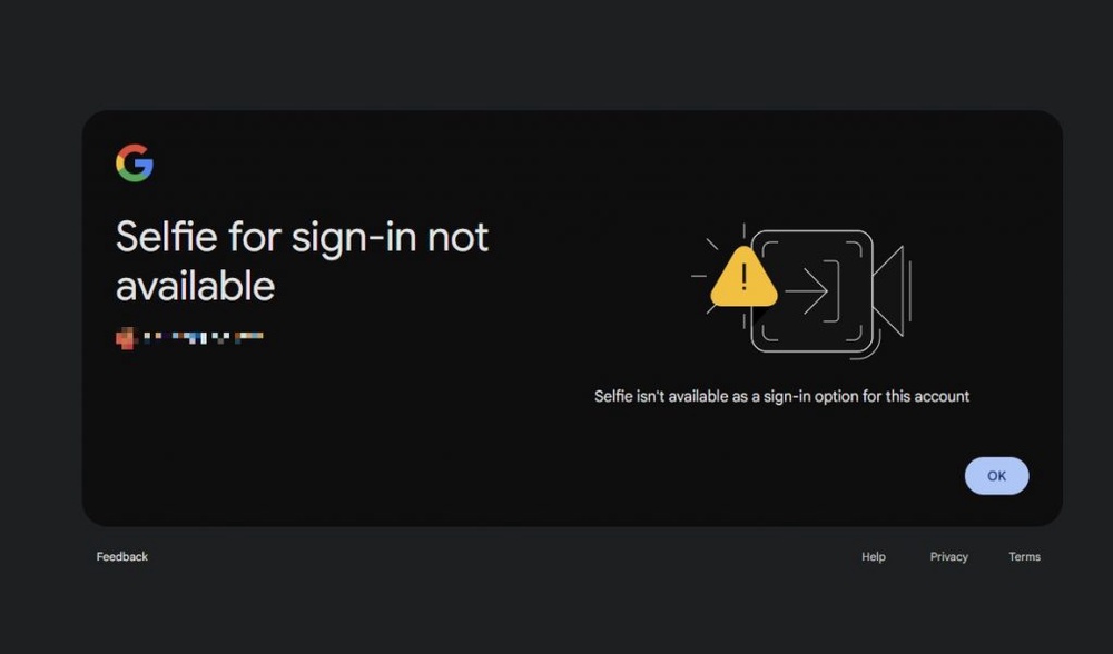 Image from: Google lets you sign in to your Account with your face: Here’s how it works