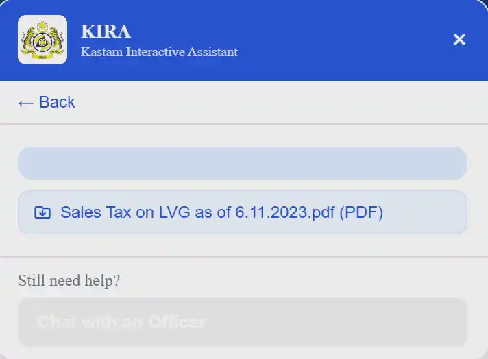 Image from: Malaysia’s Customs department introduces live chat powered by ‘Actual Intelligence’, but there’s a catch
