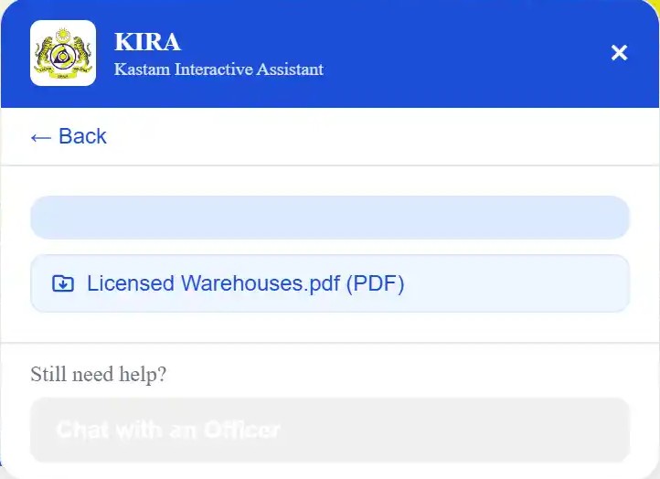 Image from: Malaysia’s Customs department introduces live chat powered by ‘Actual Intelligence’, but there’s a catch