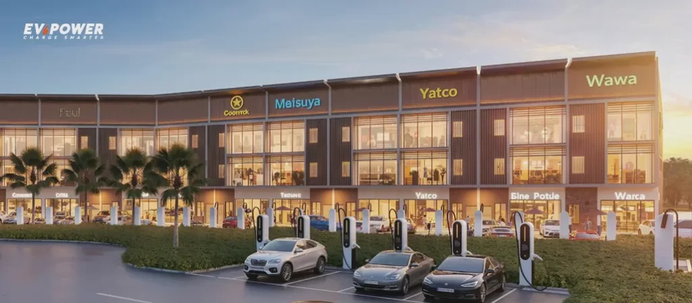 Image from: EVPower to deploy 27-bay 1.28MW EV charging hub at Vitória Melaka