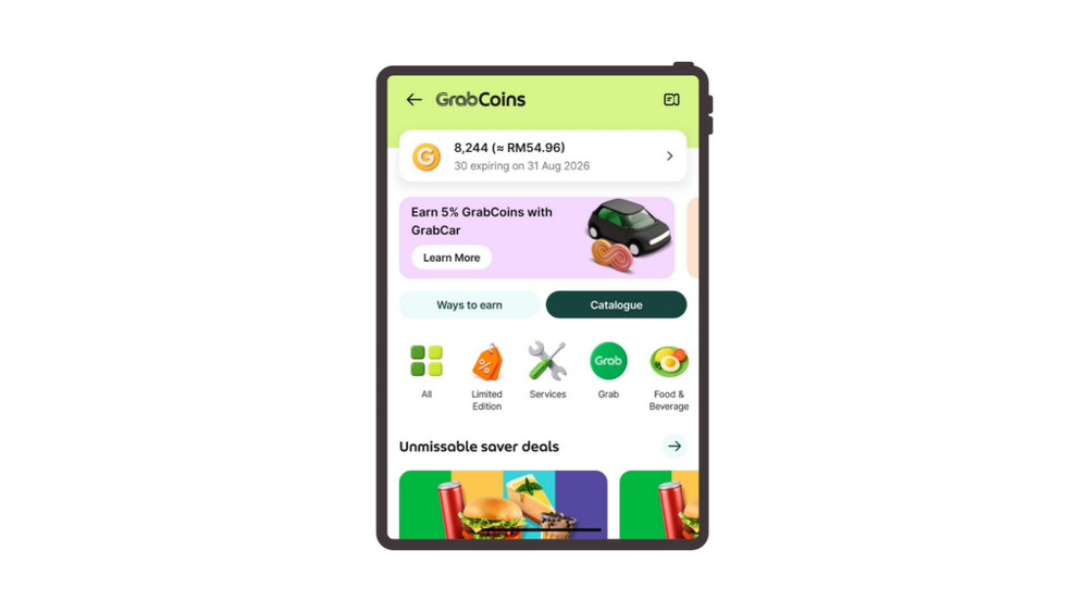 Image from: Here is how to turn your unused GrabCoins balance into real discounts today