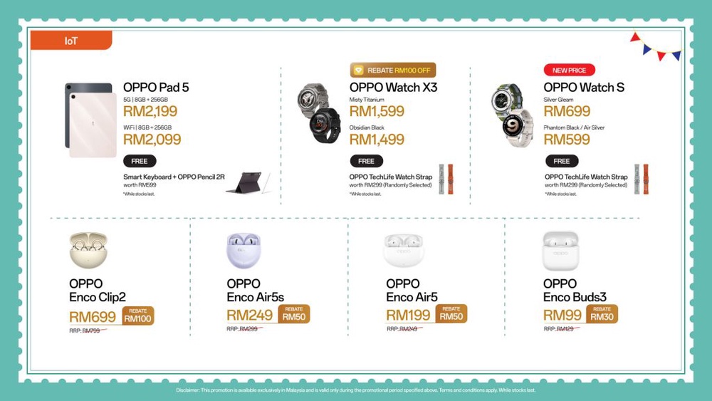Image from: OPPO Malaysia offers up to RM300 rebate and 0% instalment plans for Merdeka