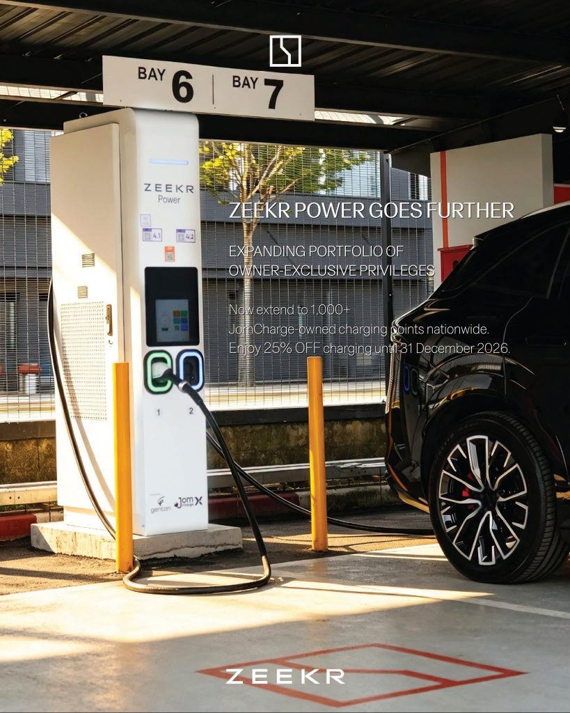 Image from: Zeekr owners can enjoy 25% off at JomCharge EV Charging points nationwide