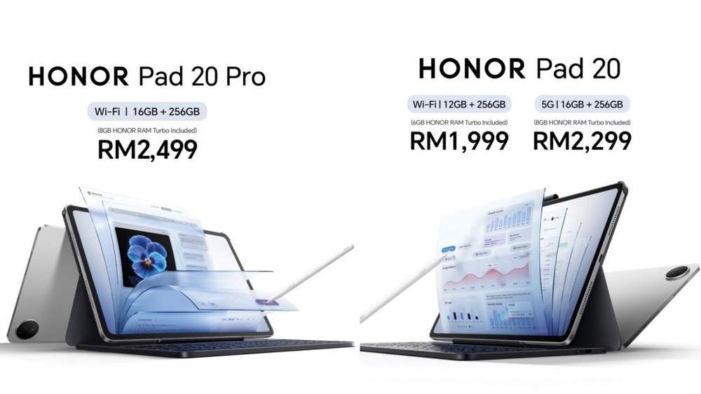 Image from: Honor Pad 20 series Malaysia: Priced from RM1,999, uni students get extra 15% off